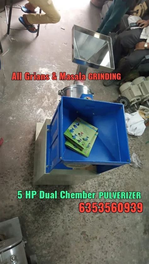 Automatic 5 Hp Ms Dual Chamber 2in1 Wheat Grinding Machine Single Phase At Rs 42000