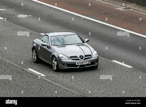 2009 Silver Mercedes SLK 350 Auto M6 Lancaster UK Vehicular Traffic