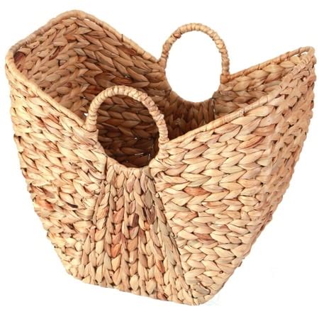 Large Wicker Laundry Basket with Round Handles - Walmart.com