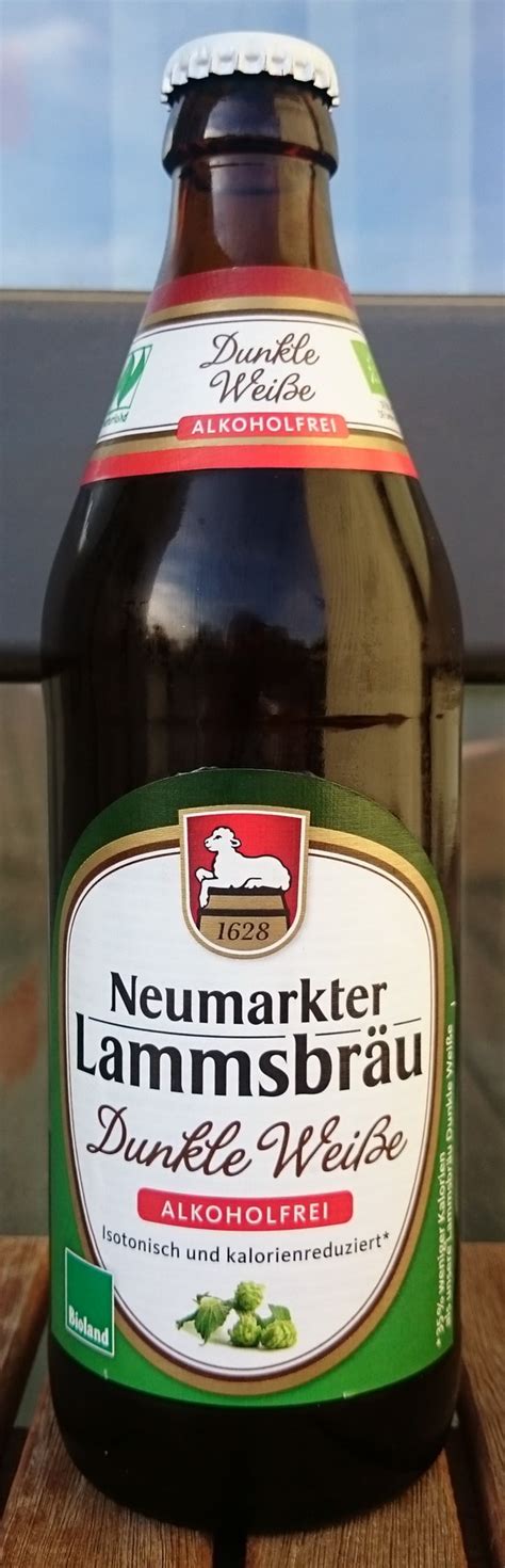 Neumarkter Lammsbräu Dunkle Weiße Alkoholfrei Bierverkostung de