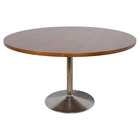 Mid Century Modern Round Swedish Teak Dining Table For Sale At Stdibs