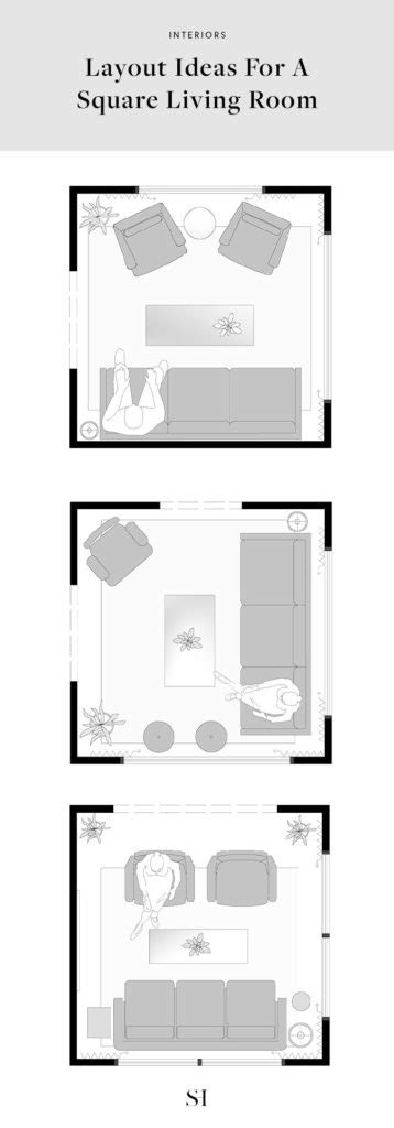 5 Furniture Layout Ideas For A Small Square Living Room Floor Plans The Savvy Heart Interior ...