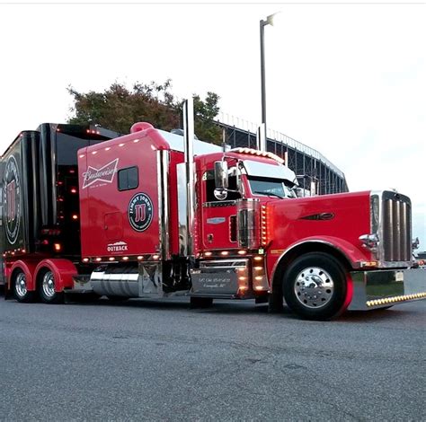 Hauler Budweiser Peterbilt Nascar Transporter Peterbilt Trucks