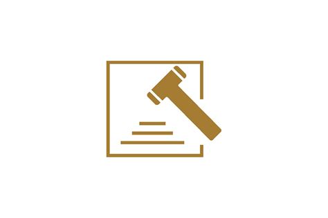 Judge Gavel Lawyer Vector Logo Design Graphic By Vectoryzen · Creative