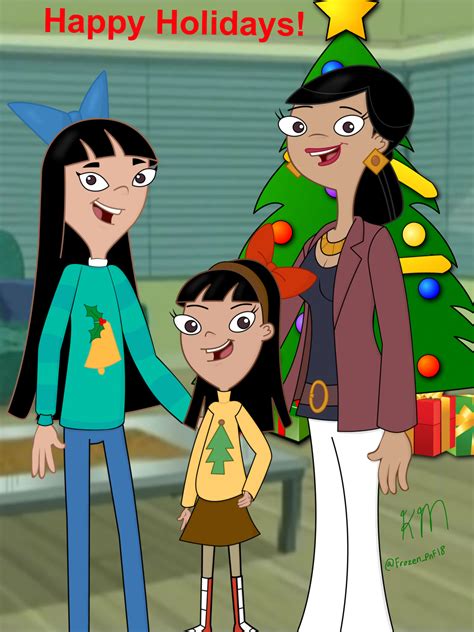 Christmas At The Hiranos Stacy From Phineas Ferb Fan Art 38531659