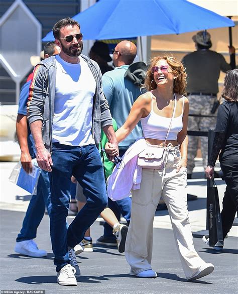 Jennifer Lopez And Ben Affleck Arrive At A Los Angeles Airport Before