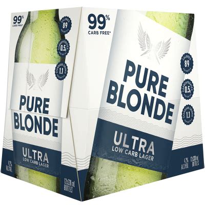 Pure Blonde Ultra Low Carb Beer 12 X 330ml Beer Cider Wine PAK NSAVE