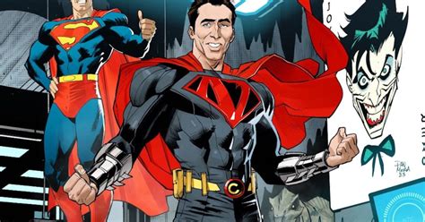 Nicolas Cage As Superman On The Cover Of Worlds Finest Spoilers