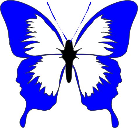 Blue Butterfly Clip Art at Clker.com - vector clip art online, royalty ...