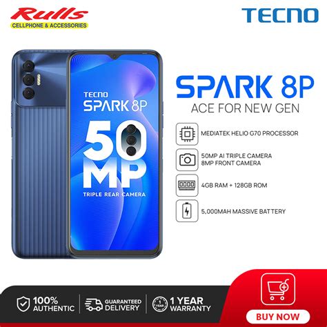 Tecno Spark P Smartphone Gb Ram Gb Rom Mediatek Helio G