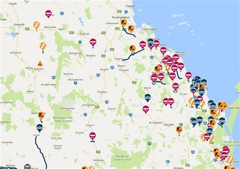 Heavy Rainfall Flash Flooding Cuts Off Central Queensland Roads