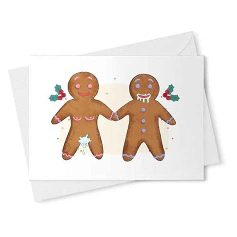 Naughty Gingerbread Card Funny Anniversary T Sexy