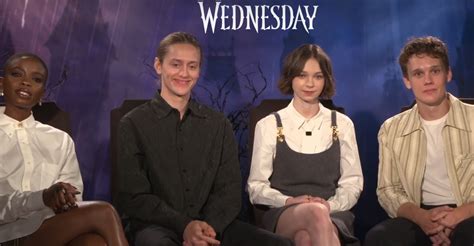 Joy Sunday Percy Hynes White Emma Myers And Hunter Doohan Discuss What Makes Wednesday So