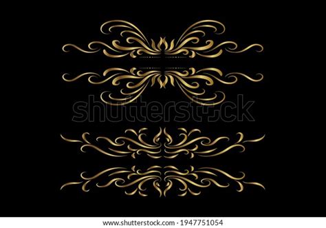 Vector Gold Floral Border Frame Isolated Stock Vector (Royalty Free) 1947751054 | Shutterstock