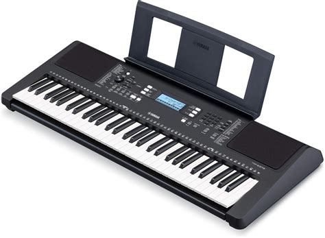 Yamaha PSRE373 61-Key Touch Sensitive Portable Keyboard (Power Adapter ...