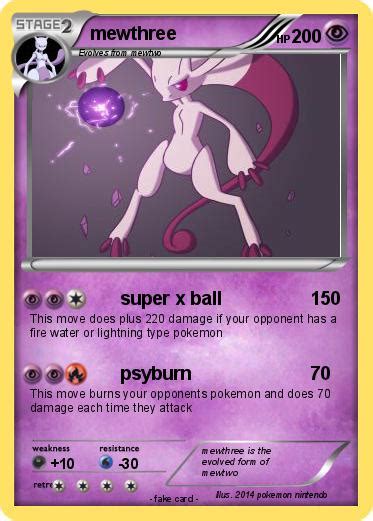 Pokémon mewthree 1055 1055 super x ball My Pokemon Card