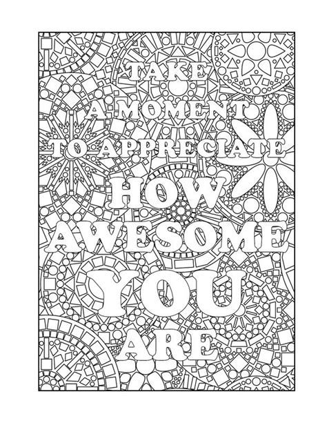 an adult coloring book with the words, you are special to how awesome ...