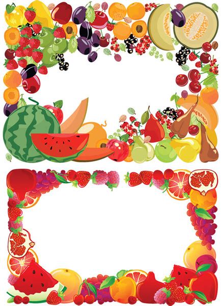 Fruit border vector Vectors graphic art designs in editable .ai .eps .svg format free and easy ...