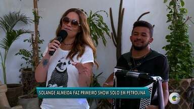 Grtv Edi O Cantora Solange Almeida Faz Show Em Carreira Solo Em