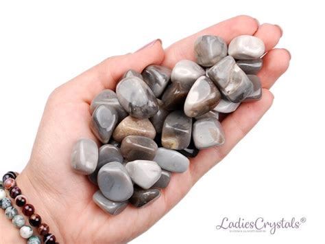 3 Flint Tumbled Stones Healing Flintstone Crystals Healing Etsy