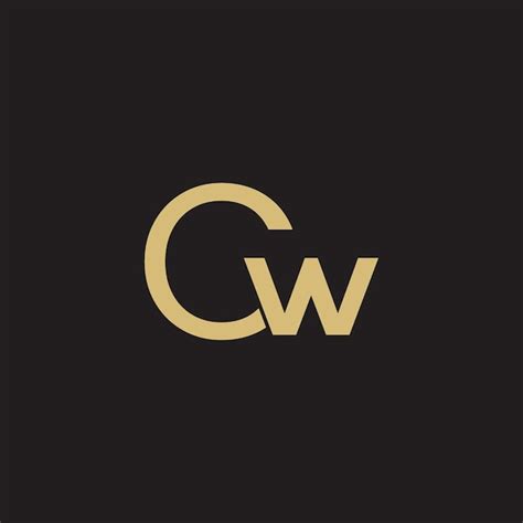 Premium Vector Cw Letter Logo Monogram C And W Monogram Design Cw