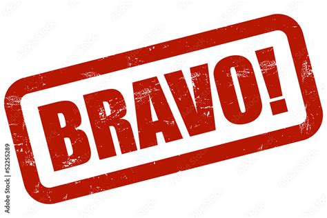 Grunge Stempel rot BRAVO! Stock Illustration | Adobe Stock