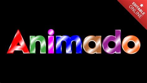 Animado Letras Colores Editables En L Nea Generador De Efectos De Texto