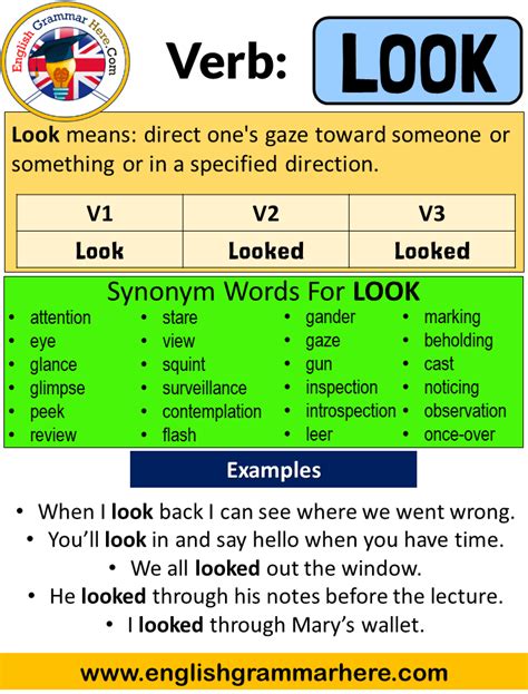 Look v2: Ý nghĩa, cách sử dụng và bài tập