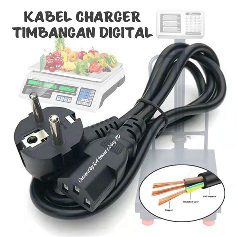 Stok Ready Adaptor 6v Dan Kabel Charger Untuk Semua Merek Dan Kapasitas Timbangan Duduk