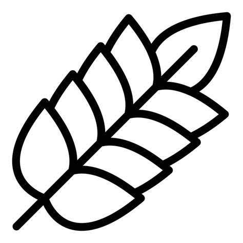 Wheat Plant Icon Outline Style Vector Art At Vecteezy