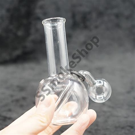 Mini Inches Oil Burner Bubbler Glass Water Pipe Ssmokeshop