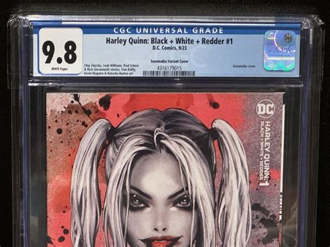 Cgc Wp Harley Quinn Schwarz Weiss Rotder Sozomaika