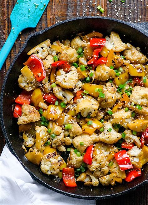 Easy Cauliflower Stir Fry With Bell Peppers Ifoodreal