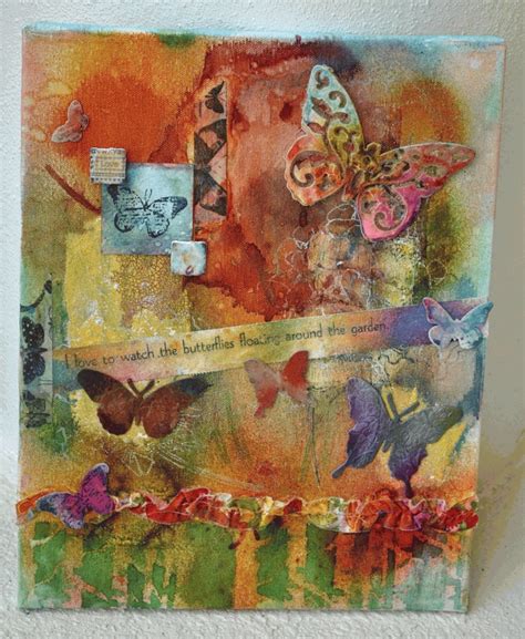 Love These Colors Mixed Media Art Canvas Cavas Art Mixed Media Canvas