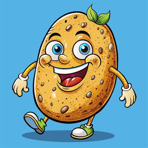 A cartoon drawing of a lemon with a cartoon face on it | Premium AI ...