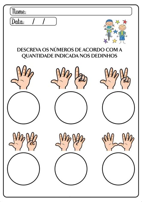 Ed Infantil Grafomotricidade E T Números e quantidades até 10