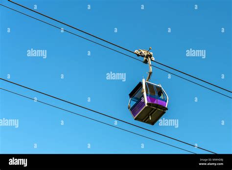 Gondola Of Ngong Ping Cable Car Above Lantau Island In Hong Kong