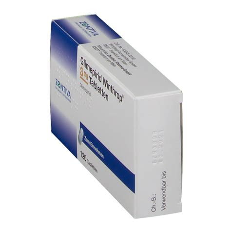 Glimepirid Winthrop 3 Mg Tabletten 120 St Shop Apotheke