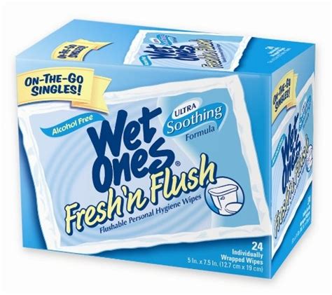 Fresh N Flush By Wet Ones Personal Hygiene Wipes Singles 24 Count