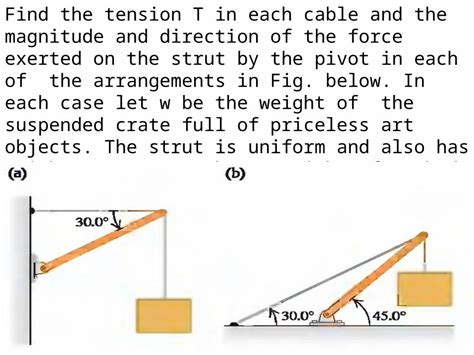 PPTX Find The Tension T In Each Cable And The Magnitude And Direction