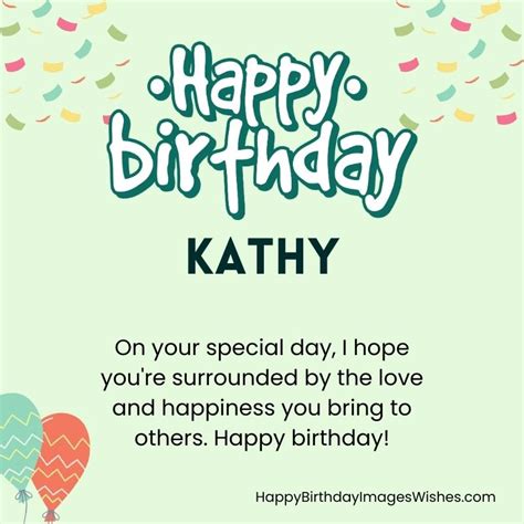 Happy Birthday Kathy Images & Wishes 2025