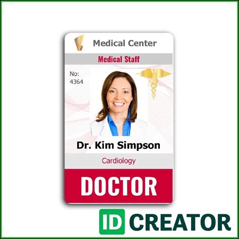 Doctor Id Badge Template Free - Template 1 : Resume Examples #4x2vjRl25l