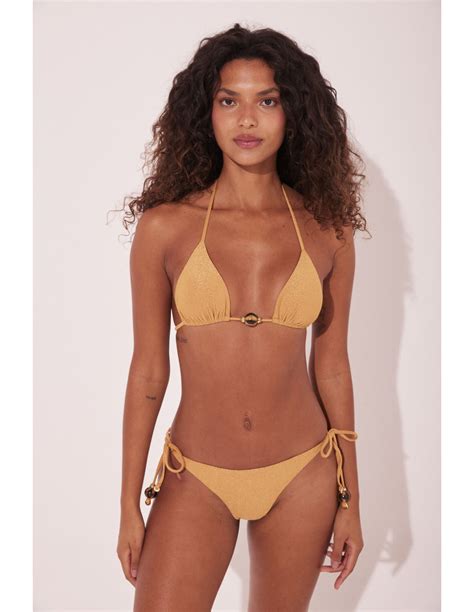 Partes De Abajo De Bikini Bottom Damasco Laranja Lina Marca Agua De Coco