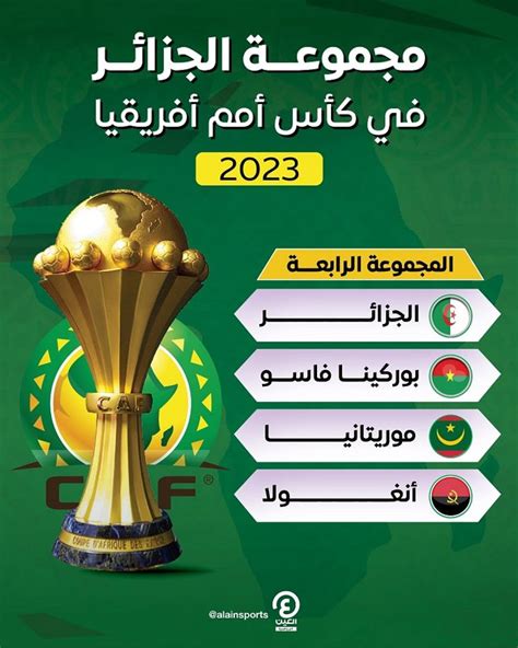 مجموعة الجزائر في كأس أمم أفريقيا 2023 وجدول المباريات