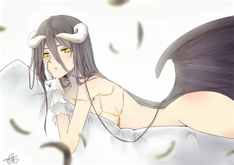 Albedo Floor Guardian Overlord Anime Ero Взрослые Няшки