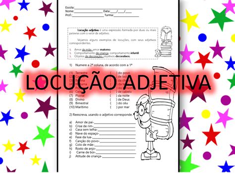 Atividades Com Locução Adjetiva Revoeduca