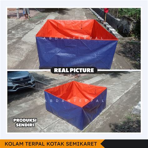 Jual Kolam Terpal Kotak 2x2x1 Meter Impor Abdan Terpal