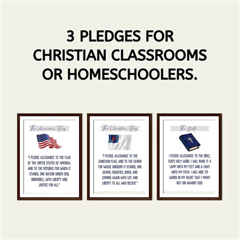 Pledge To The Bible Pledge To The Christian Flag Pledge To The American