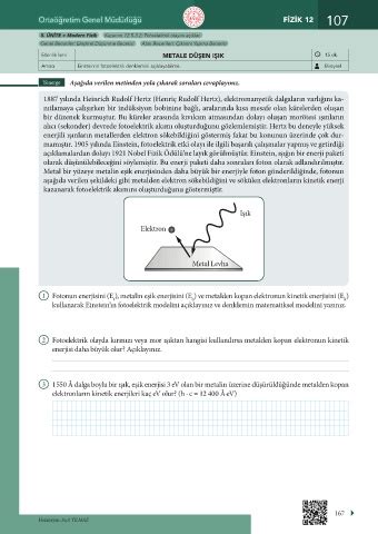 Page 169 Fizik 12 Beceri Temelli Etkinlik Kitabı