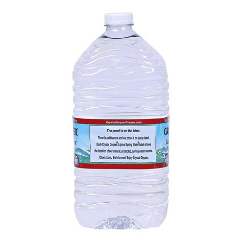 Crystal Geyser Agua De Manantial Alpina Agua Potable Embotellada En La